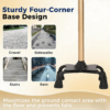 0e75e3a6390b6cdbe4073e8cfddb0d7f.png 6 Gear Adjustable Quad Cane,Quad Cane Portable Stick Men & Women and Seniors,For Balance, Knee Injuries, Leg Surgery Recovery & Mobility