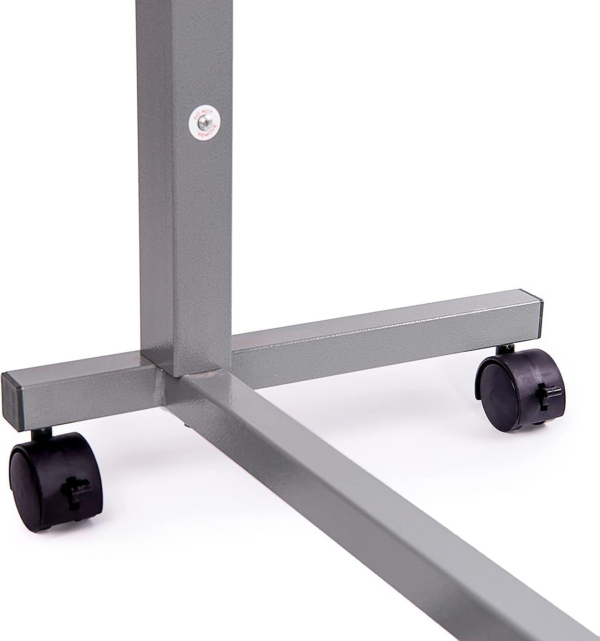 1c4c1afefc3a8d9ffb443067567a3f9b.png Medical Cart Pneumatic Adjustable Overbed Table with Wheels – Rolling Bedside Table for Hospital, Portable Standing Cart & Laptop Desk for Bed, Couch, Wheelchair