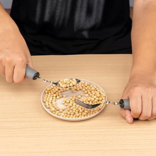 Bendable Adaptive Utensils for Elderly, Stroke, Parkinson’S, Arthritis, Hand Tremors, Weak Hand Grip & Handicapped, Arthritic Hands-Non Slip Handles