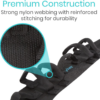 49cf92909336b34204d82d495649f818.png Gait Belt (350Lbs) Transfer Belt with Handles - Medical Nursing Safety Patient Assist - Bariatric, Elderly, Handicap, Physical Therapy - PT Gate Strap Quick Release Metal Buckle, Grabbing Teeth