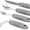 Bendable Adaptive Utensils for Elderly, Stroke, Parkinson’S, Arthritis, Hand Tremors, Weak Hand Grip & Handicapped, Arthritic Hands-Non Slip Handles