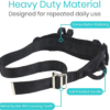 5d8b96060c38f805d75093c85390ee87.png Gait Belt (350Lbs) Transfer Belt with Handles - Medical Nursing Safety Patient Assist - Bariatric, Elderly, Handicap, Physical Therapy - PT Gate Strap Quick Release Metal Buckle, Grabbing Teeth