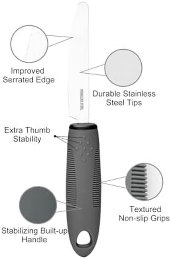 Bendable Adaptive Utensils for Elderly, Stroke, Parkinson’S, Arthritis, Hand Tremors, Weak Hand Grip & Handicapped, Arthritic Hands-Non Slip Handles
