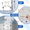 9e4d713f702372089e58baaf972d0370.png Shower Chair for inside Shower 450 LB Heavy Duty, Handicap Toilet Chairs for Seniors with Arms, Shower Seat for Elderly and Disabled inside Tub, Padded Bath Chairs for Shower Stall