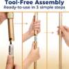 a2f953d243b2f1d7acf768f2a047e751.png 6 Gear Adjustable Quad Cane,Quad Cane Portable Stick Men & Women and Seniors,For Balance, Knee Injuries, Leg Surgery Recovery & Mobility