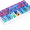 ac006a85857c4bfb4afb2056a2aaed2c.png Weekly Pill Organizer 2 Times a Day 7 Day Pill Box Holder Large Daily Medicine Organizer Travel Pill Case Pill Container (2 Times Blue+Purple)