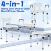 b50cfaa3bb121b9fb6bc3e90ae454399.png Shower Chair for inside Shower 450 LB Heavy Duty, Handicap Toilet Chairs for Seniors with Arms, Shower Seat for Elderly and Disabled inside Tub, Padded Bath Chairs for Shower Stall