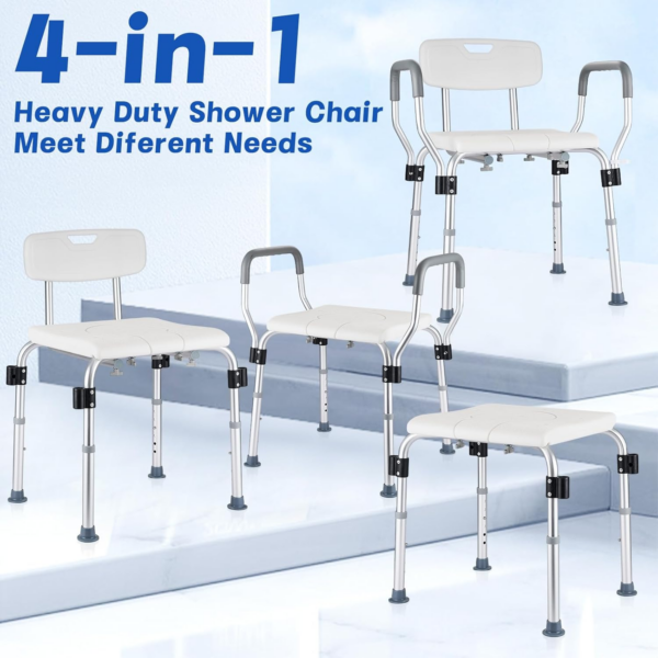 b50cfaa3bb121b9fb6bc3e90ae454399.png Shower Chair for inside Shower 450 LB Heavy Duty, Handicap Toilet Chairs for Seniors with Arms, Shower Seat for Elderly and Disabled inside Tub, Padded Bath Chairs for Shower Stall