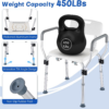c08630e6b8cd0877e03ffccb2f382510.png Shower Chair for inside Shower 450 LB Heavy Duty, Handicap Toilet Chairs for Seniors with Arms, Shower Seat for Elderly and Disabled inside Tub, Padded Bath Chairs for Shower Stall