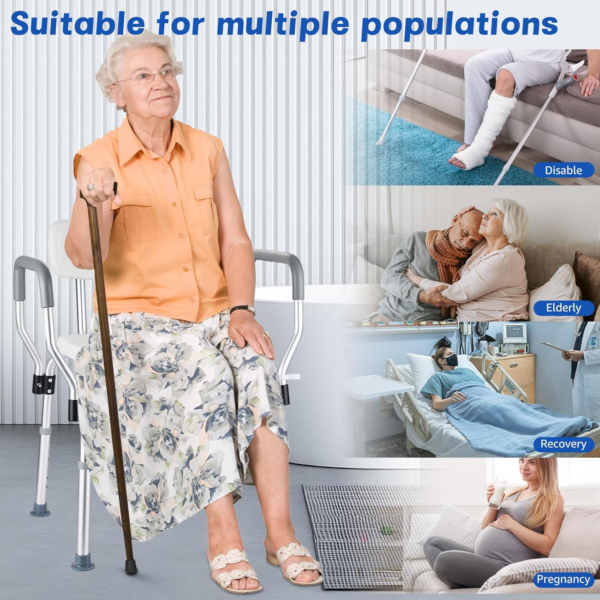 ca7dc36db6fce9d76db4f561e101cf58.png Shower Chair for inside Shower 450 LB Heavy Duty, Handicap Toilet Chairs for Seniors with Arms, Shower Seat for Elderly and Disabled inside Tub, Padded Bath Chairs for Shower Stall